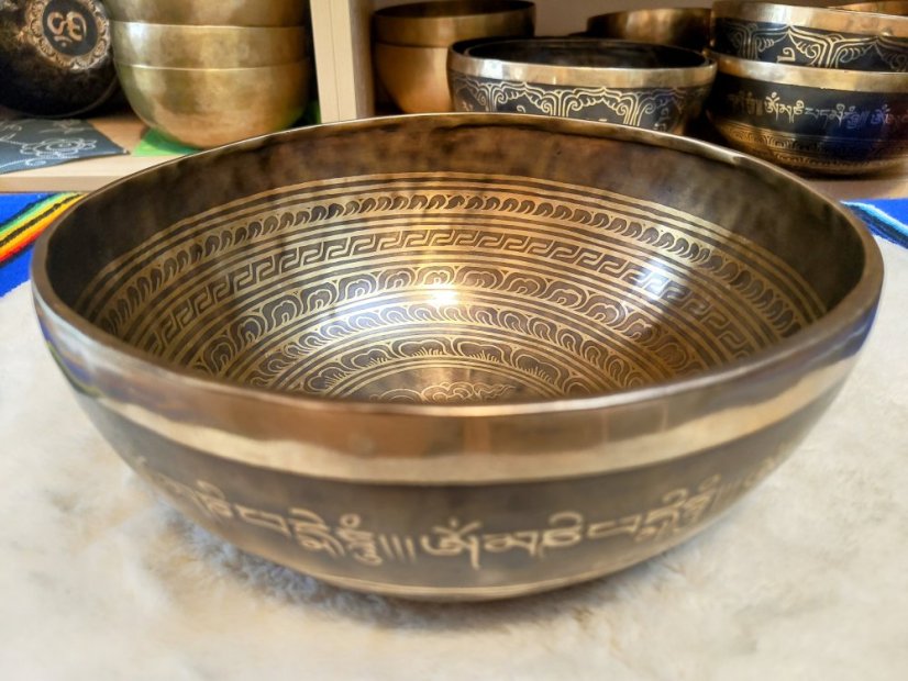 Zdobená tibetská mísa A#B 29cm
