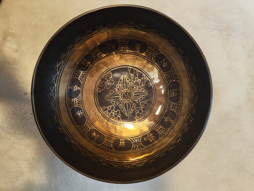 Zdobená tibetská mísa B2 25cm