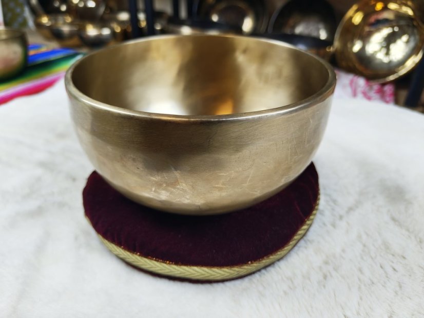 Polštářek pod tibetskou mísu průměr 20cm - různé barvy - Barva: Šedá