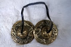 Tingša tibetské činelky s draky 7cm