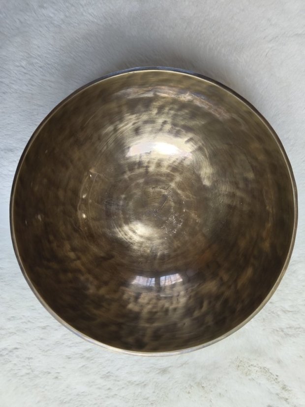 Zlato-hnědá tibetská mísa C#3 22,5cm