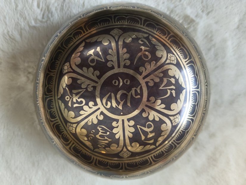 Zdobená tibetská mísa A#2 22,5cm