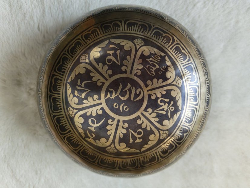 Zdobená tibetská mísa A#2 23cm