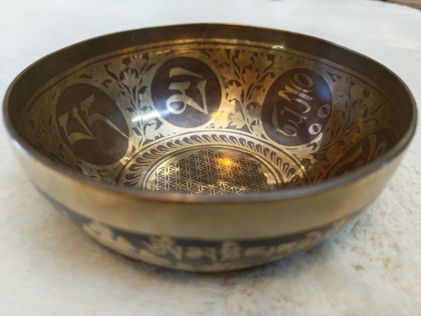 Zdobená tibetská mísa A3 13,5cm