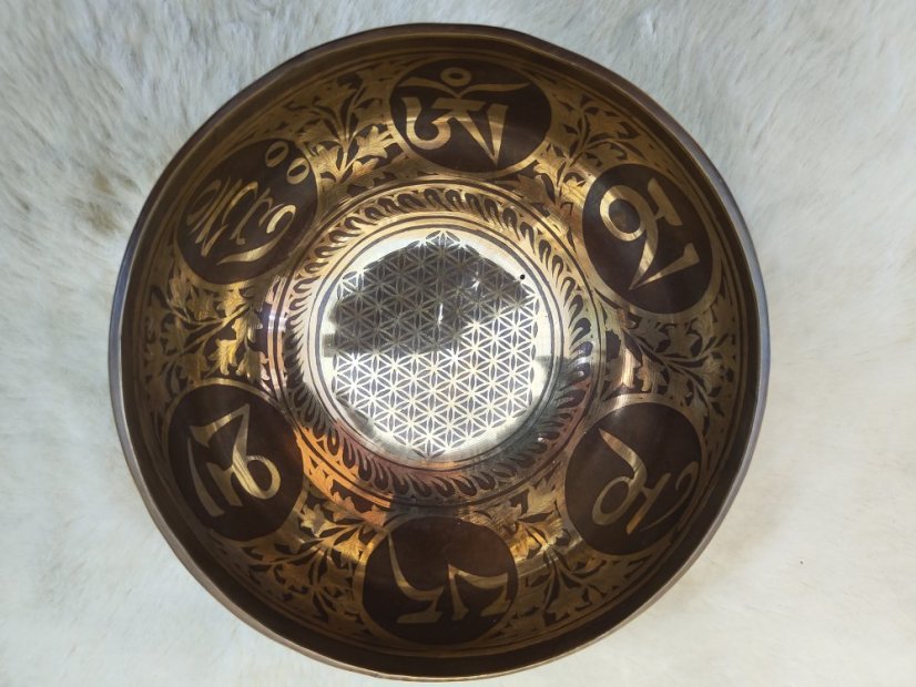 Zdobená tibetská mísa B3 13,5cm
