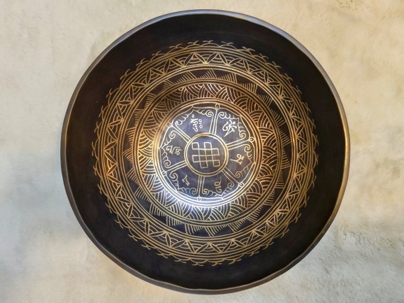 Zdobená tibetská mísa C3 25,5cm