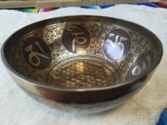 Zdobená tibetská mísa C3 23cm