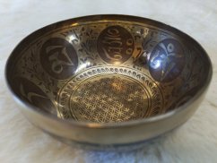 Zdobená tibetská mísa A#3 13,5cm