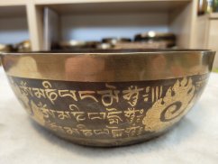 Zdobená tibetská mísa A2 - A#2 24cm