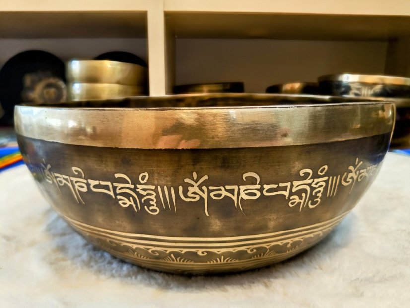 Zdobená tibetská mísa A#B 29cm