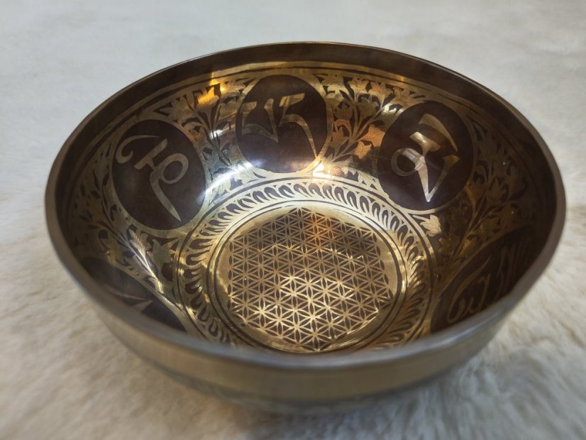 Zdobená tibetská mísa B3 13,5cm