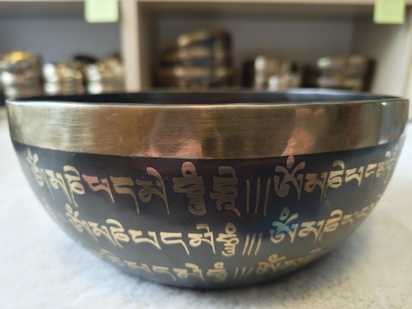 Zdobená tibetská mísa D3 23cm