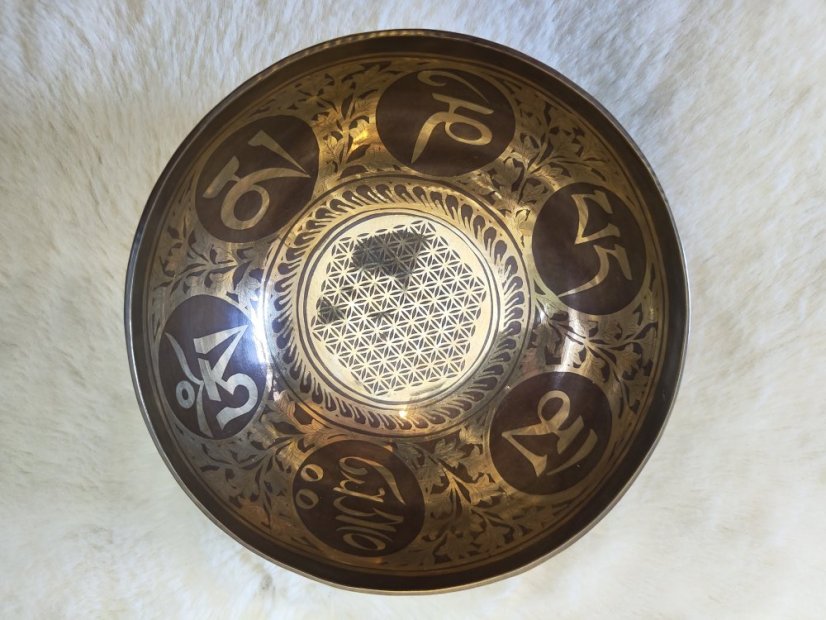 Zdobená tibetská mísa A3 13,5cm