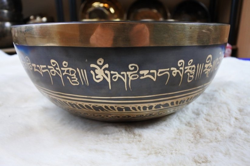 Zdobená tibetská mísa C#3 24,5cm
