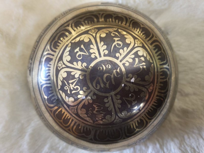 Zdobená tibetská mísa A#3 13,5cm