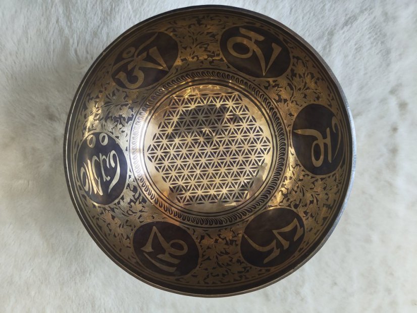 Zdobená tibetská mísa A2 24,5cm