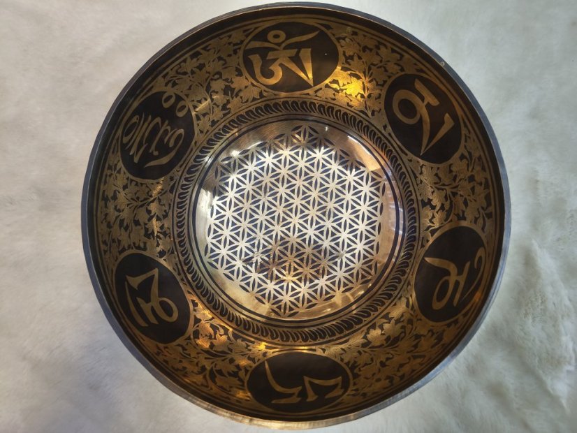 Zdobená tibetská mísa B2 23cm