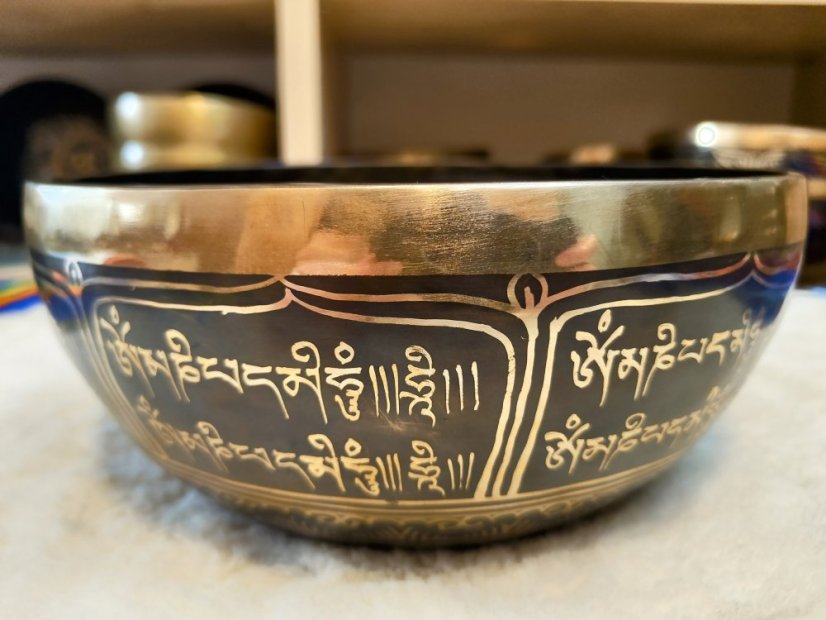 Zdobená tibetská mísa C3 25,5cm