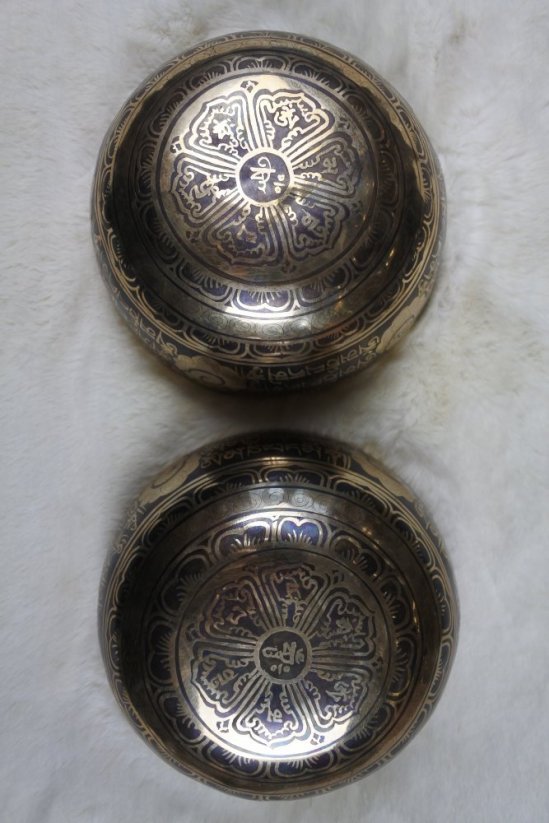 Binaurální zdobené tibetské misky B3 14cm