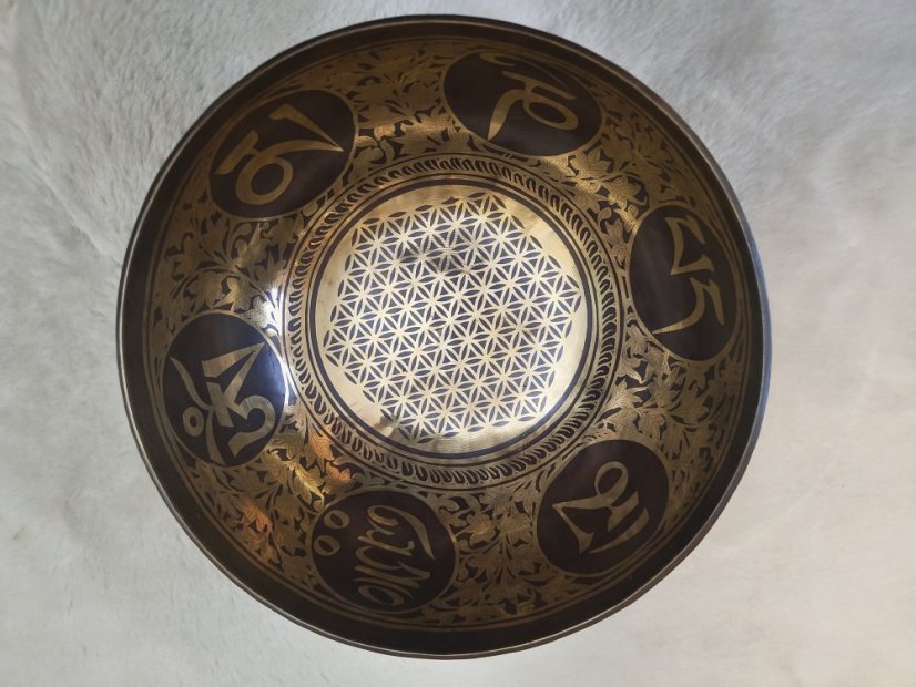 Zdobená tibetská mísa B2 21cm