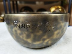 Zlato-hnědá tibetská mísa A#3 18cm